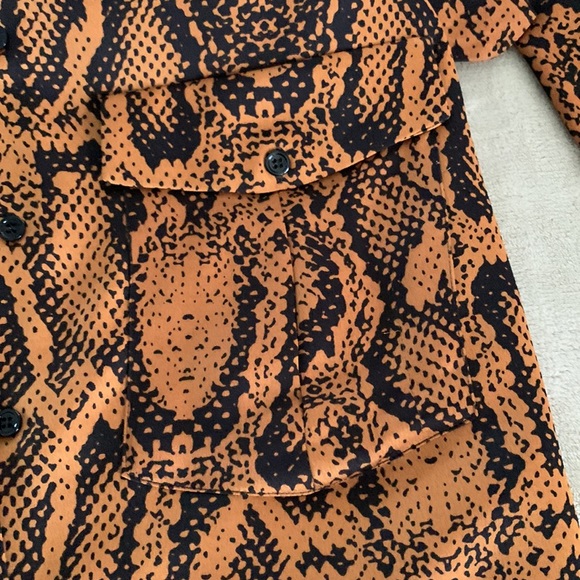 Very lovely rust colored python print dress by Zara. - Picture 5 of 5